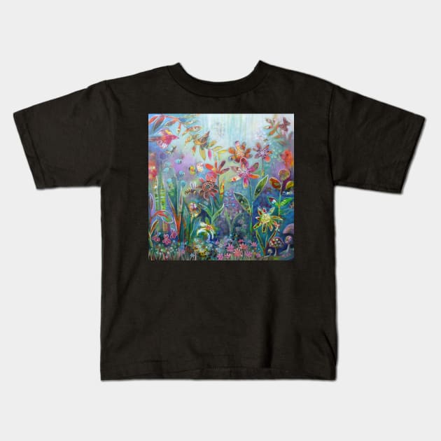 Gratitude Kids T-Shirt by bevhardidge